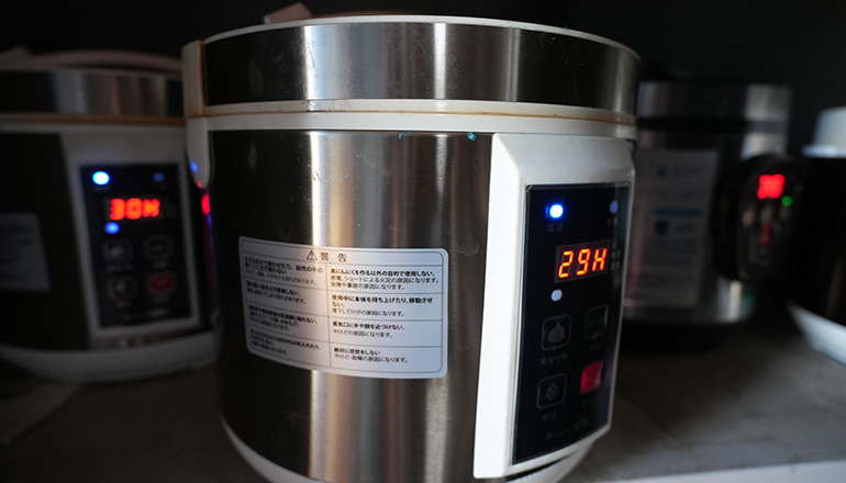 黒ニンニク製造工程